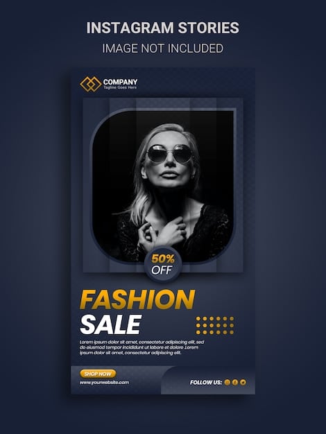 An Instagram Story showcasing the Product Sticker, with a highlighted product from a fashion brand's online store and a 