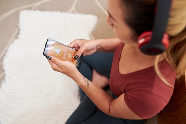 Close-up of a hand scrolling through the TikTok sound library on a smartphone, highlighting trending sounds and curated playlists.
