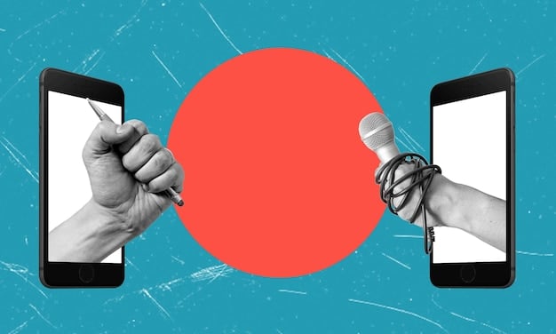 A split-screen depicting the creative process of generating social media content, with one side showing brainstorming and the other showcasing the final polished post.