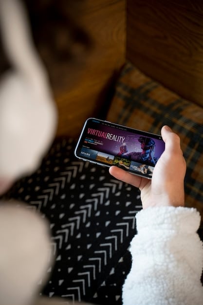 A close-up shot of a person's hands recording a short video on a smartphone, with the editing interface of TikTok visible on the screen. The background is a brightly lit, modern office space.
