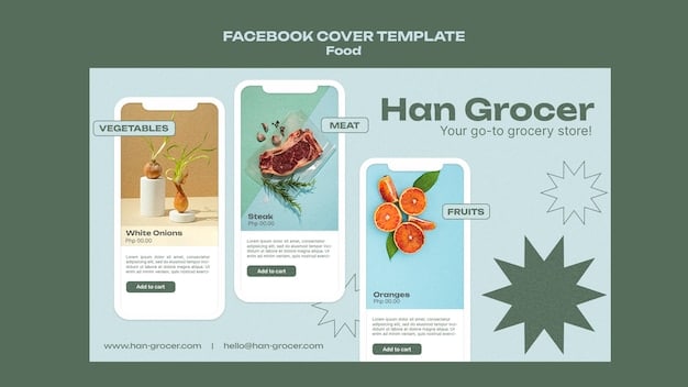 Three smartphone screens showing examples of product advertising. The first shows an Instagram shopping post with product tags, the second shows a Facebook Shop, and the third shows a TikTok video with a 