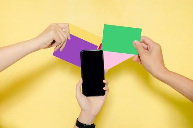 A hand holding a smartphone displaying a vibrant and engaging social media post with high user interaction, including numerous likes, comments, and shares.